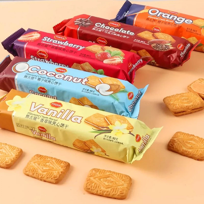 孟加拉进口熊古屋夹心饼干10条，草莓味