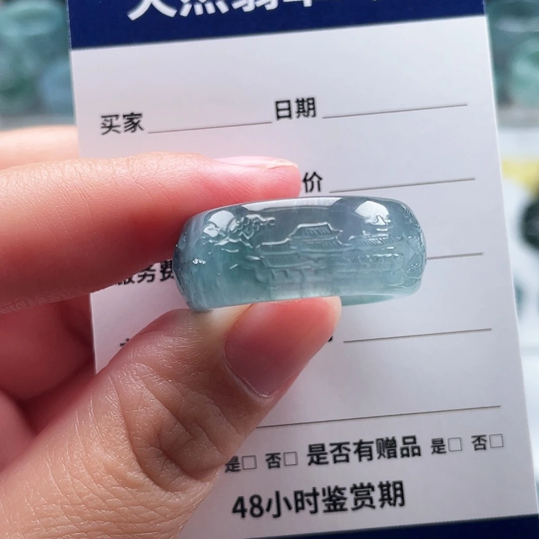 未镶嵌戒指翡翠简*爱翡翠