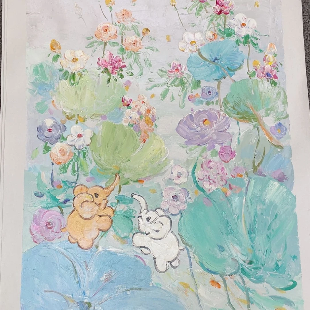 【闪购商品】油画儿童房挂画60×80含框