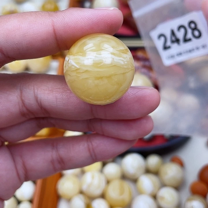 蜜蜡未镶嵌珠宝奇石冰片25虎皮