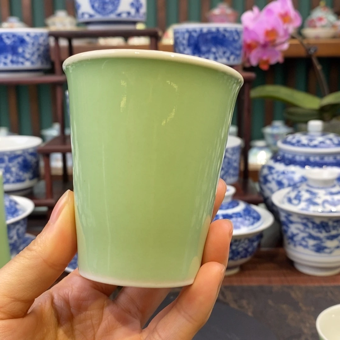 慎静斋豆绿可乐杯