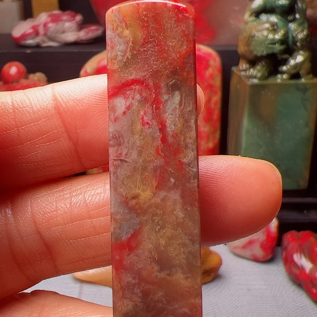 昌化石潘****刻昌化鸡血石印章