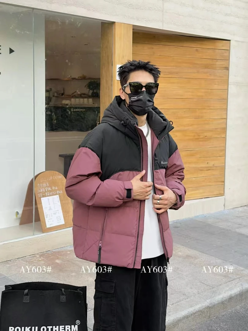 紫红色.【雪国列车】高充版加厚防寒服.上身轻充绒厚.时尚宽松Z-603