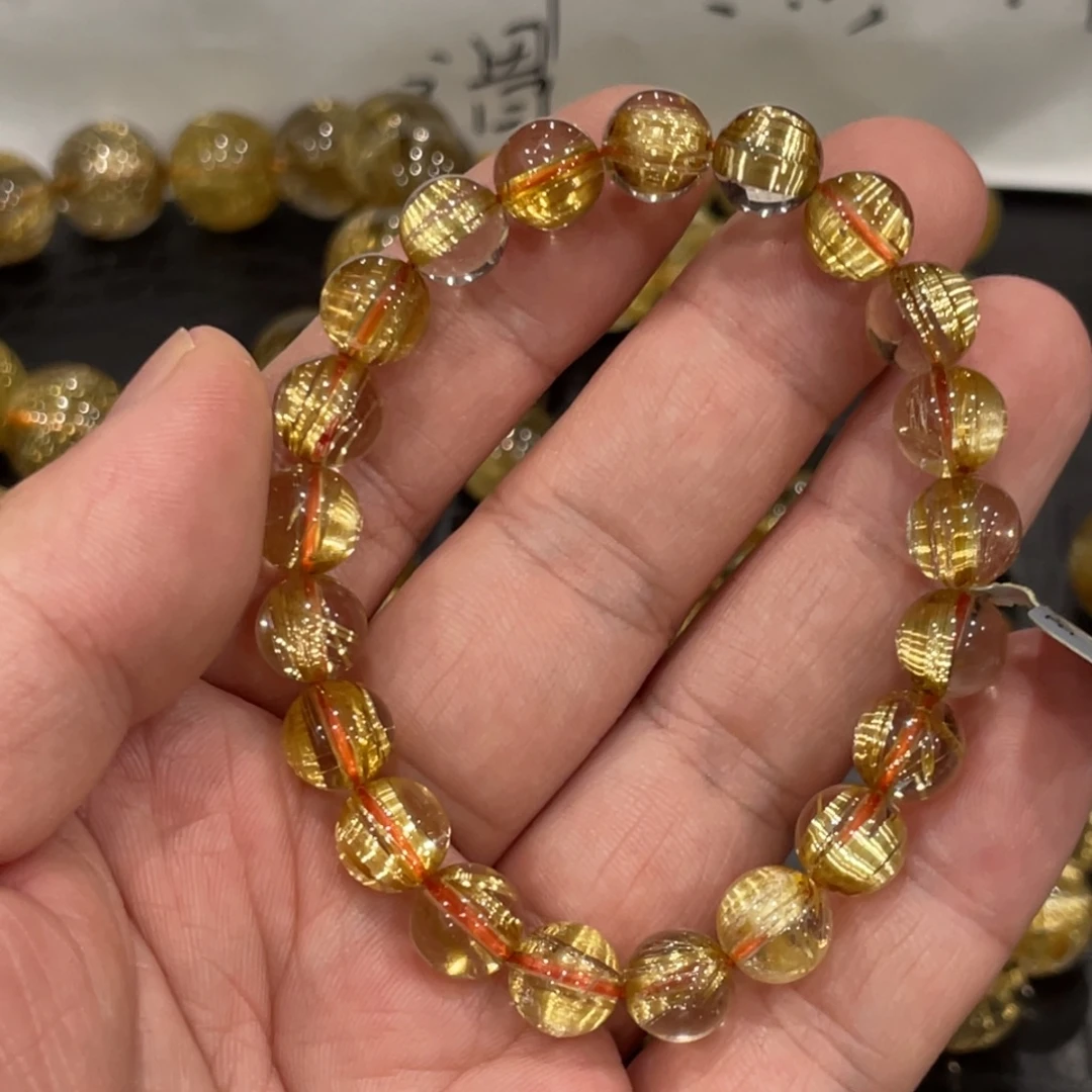 水晶未镶嵌手链aaa0340钛晶