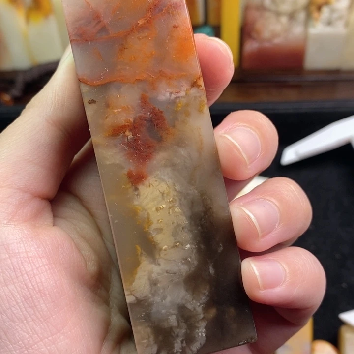 寿山石刘***画寿山石印章