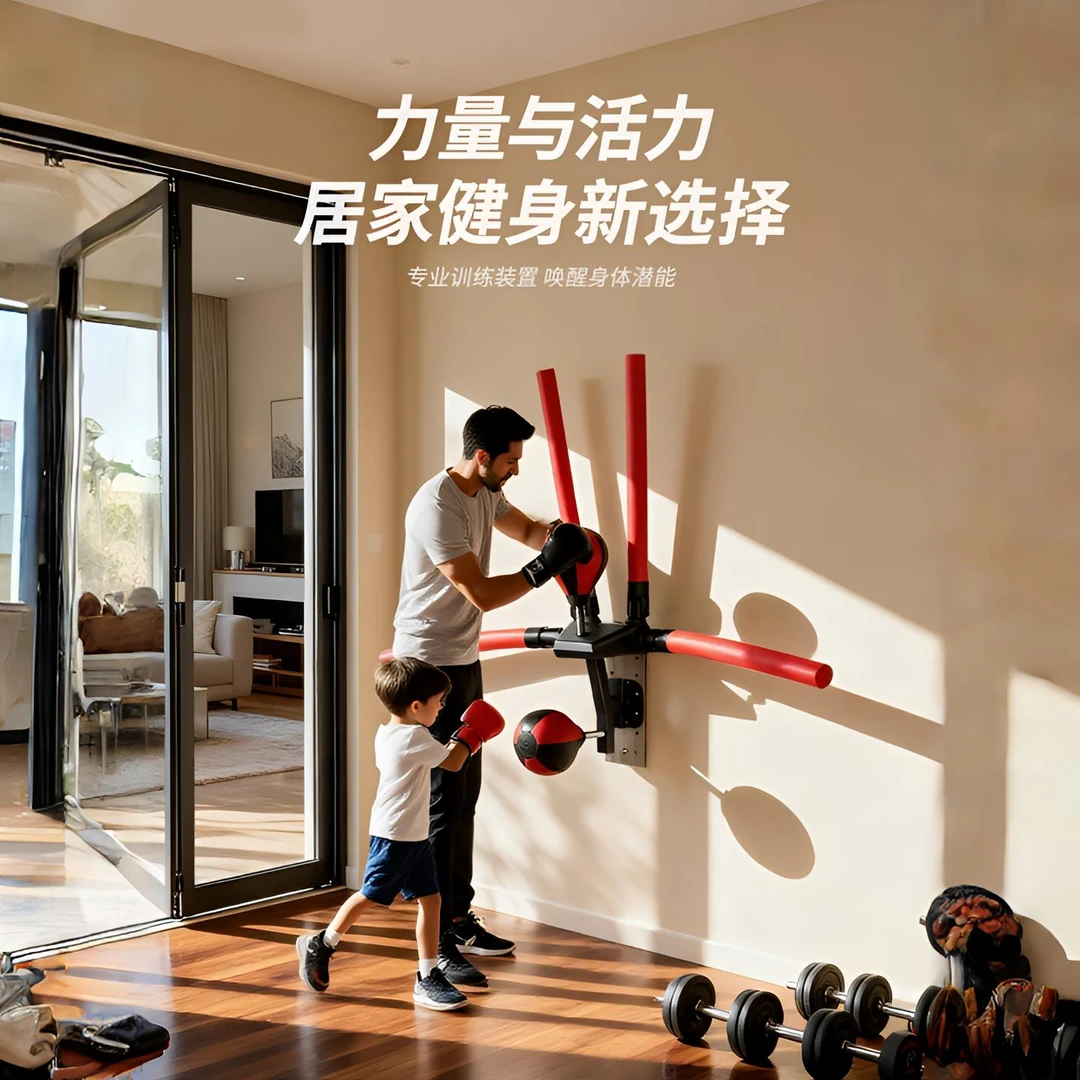 电动拳击反应靶智能拳击机博击反应训练球墙靶速度球散打训练器材