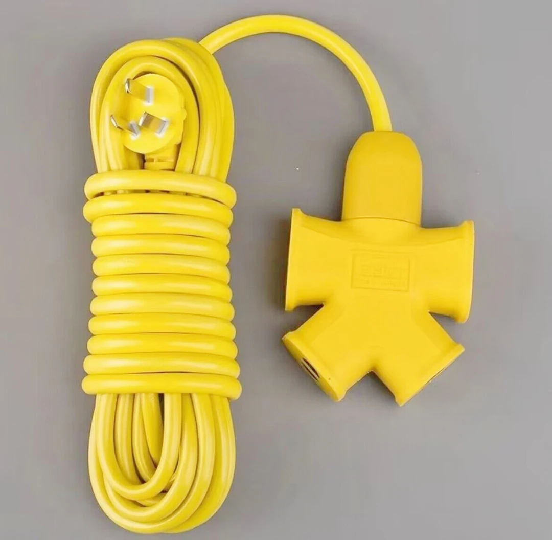 十米二十米电车延长线多功能插座防摔接线板电瓶车电源插头延长线