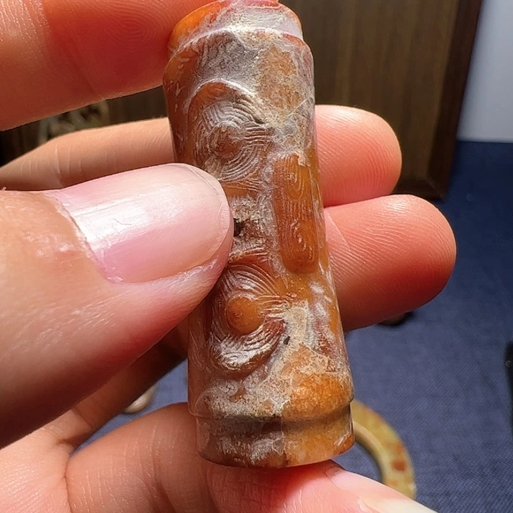 颈饰未镶嵌和田玉（糖玉）梵*
