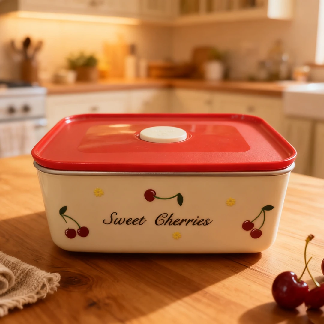 304不锈钢可爱樱桃餐盒学生专用便当盒户外饭盒带盖上班保鲜盒