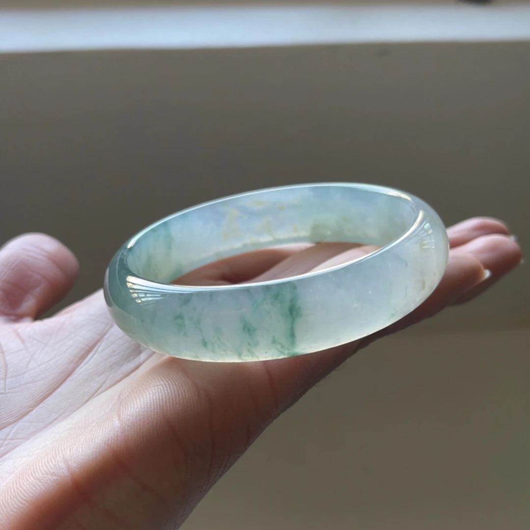 翡翠未镶嵌手镯60圈三天鉴赏期