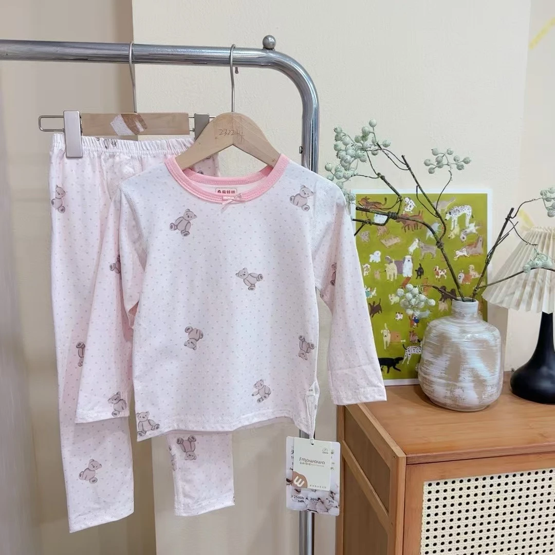 女童秋季韩版印花休闲棉质家居服套装 252024