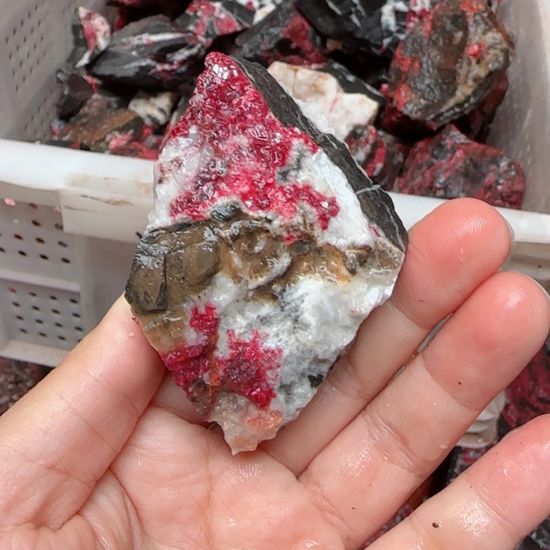 天然辰砂朱砂毛石头10