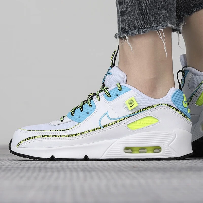 (微瑕慎拍)NIKE/耐克 Air Max 90(GS)休闲跑步鞋CV7665-100-38.5