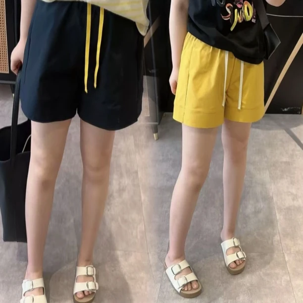 阔腿短裤胖mm大码大粗腿屁股大松紧高腰显瘦遮肉a字高级高腰休闲