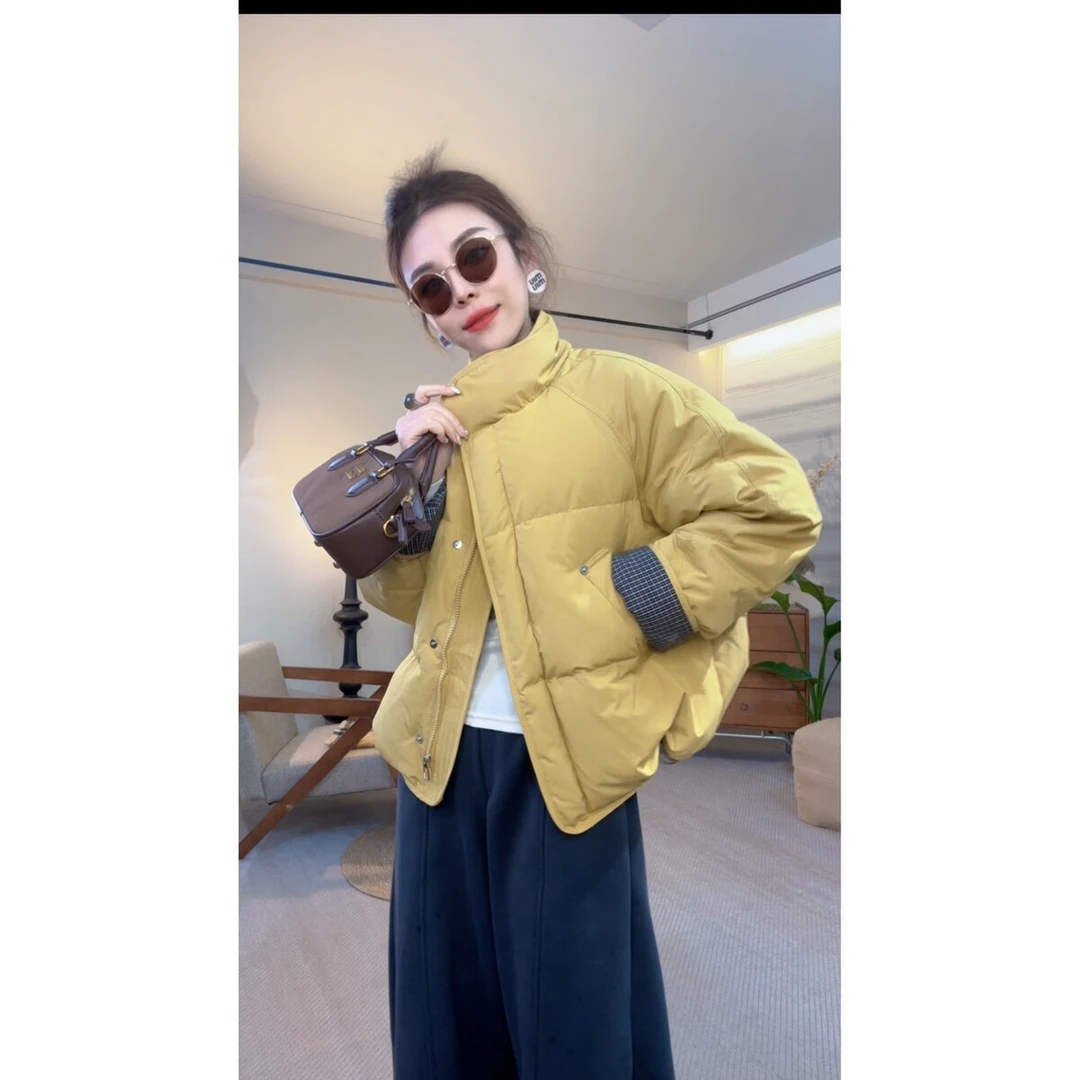 棉服2025冬季新款棉服时尚百搭显瘦长袖休闲棉服外套女