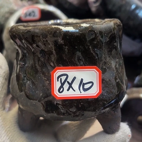 红陶粗陶花盆手工