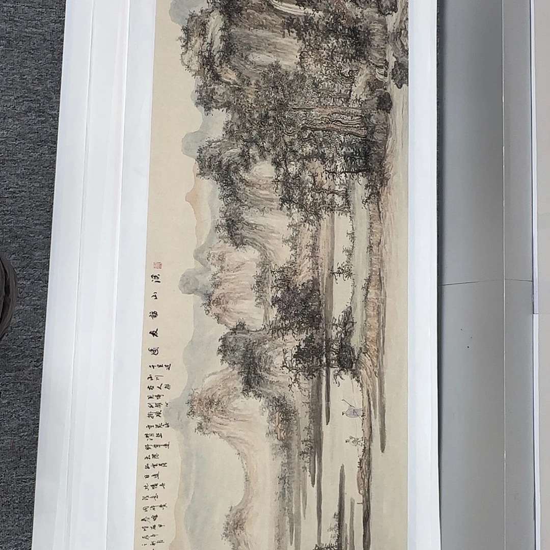 国画180*70纯手绘明锐