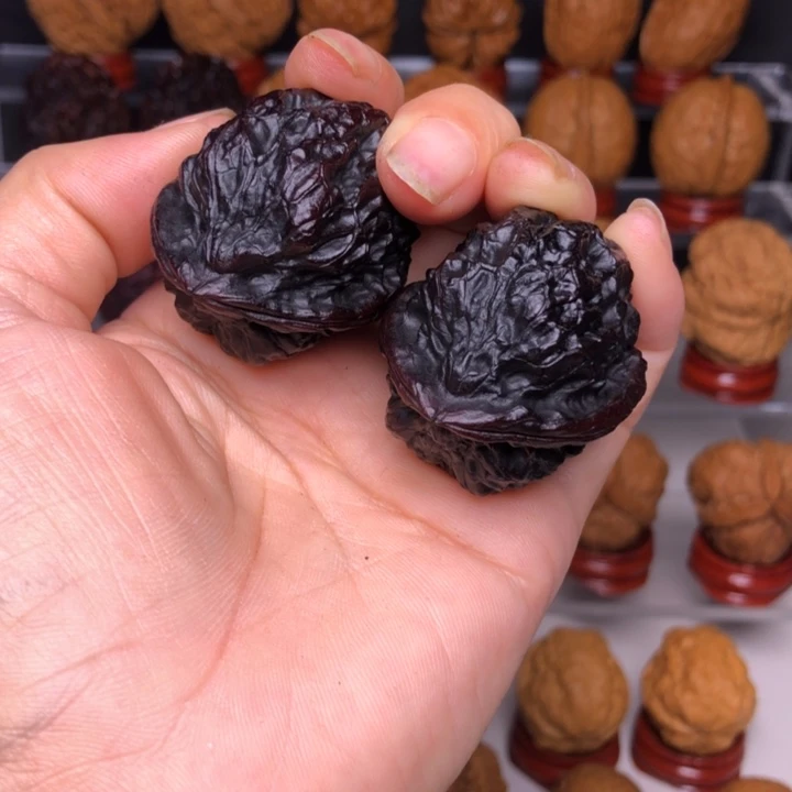 吊坠文玩核桃19霸王枪七彩