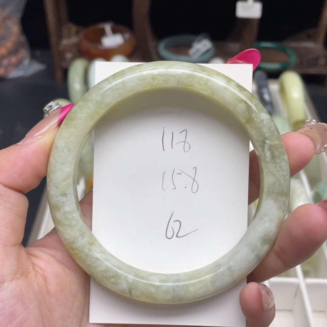 未镶嵌蛇纹石玉手镯
