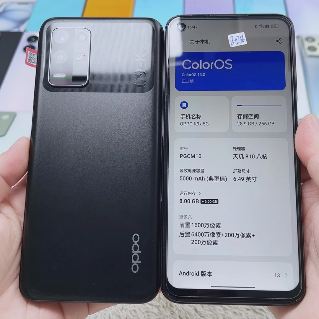 准新品OPPOK9X 黑色 8+256
