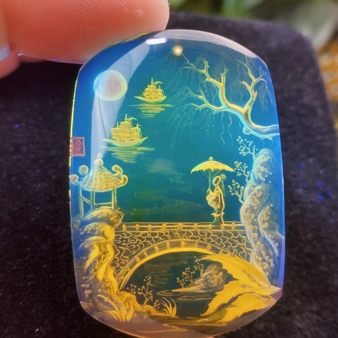 【闪购商品】蓝珀吊坠(不含链)未镶嵌