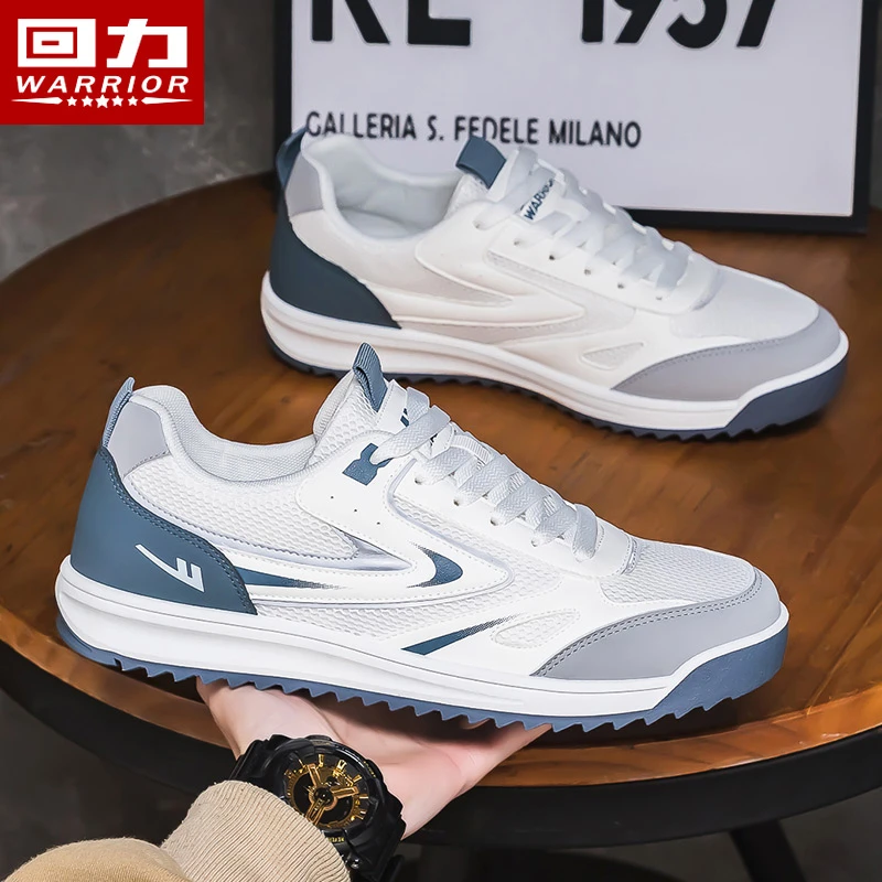 回力男鞋休闲鞋2025春季网面透气小白鞋百搭防滑通勤鞋跑步鞋子男