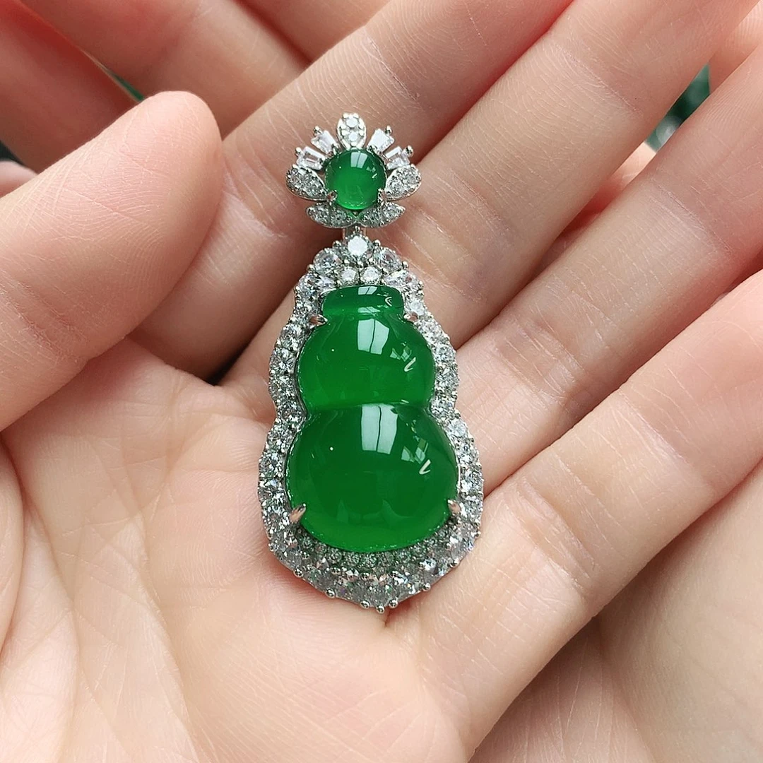 玛瑙/玉髓吊坠银S925镶嵌