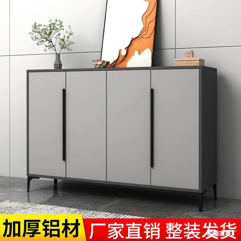 全铝合金客厅鞋柜家用门口进门阳台防水防晒无甲醛储物门厅柜