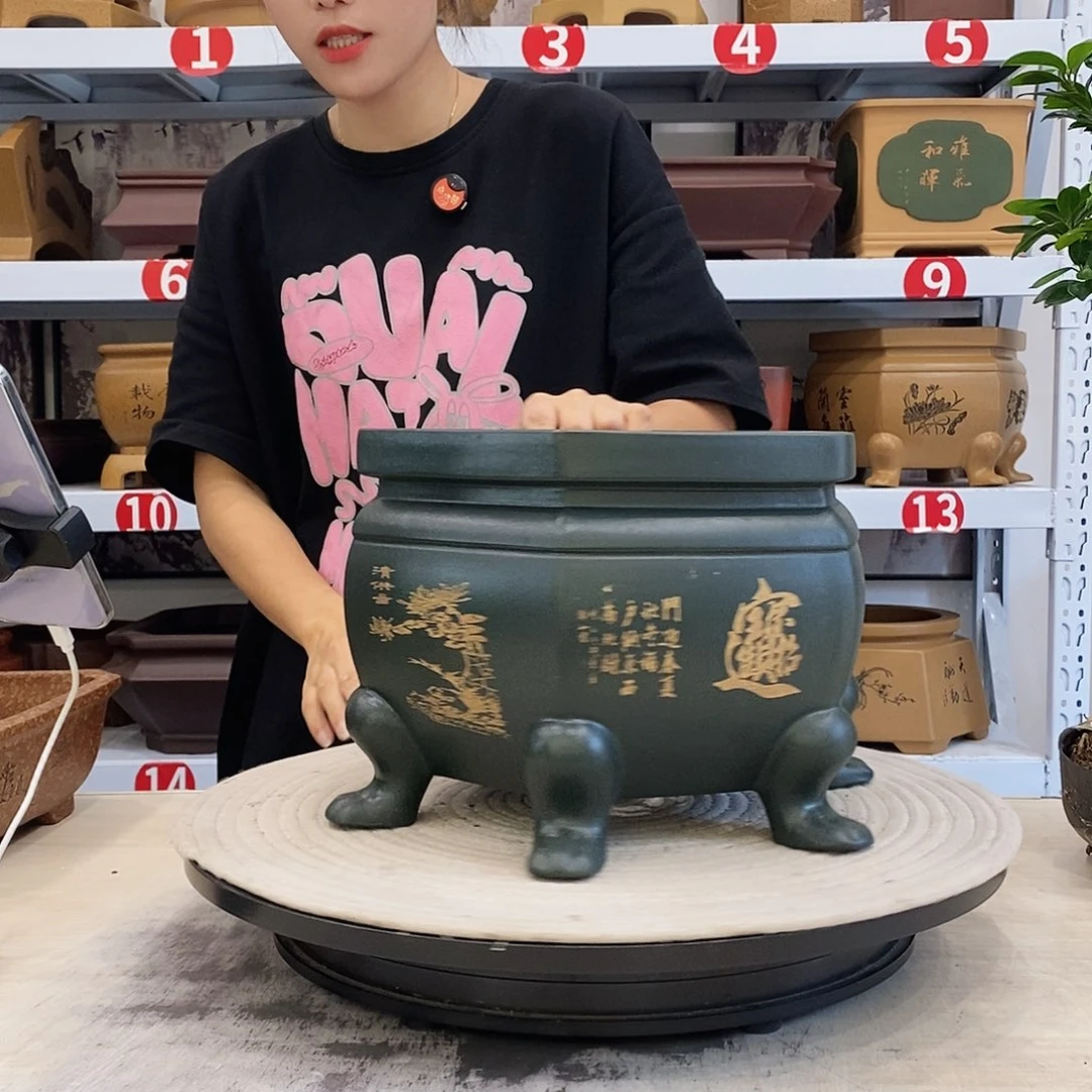 紫砂花盆紫砂花盆