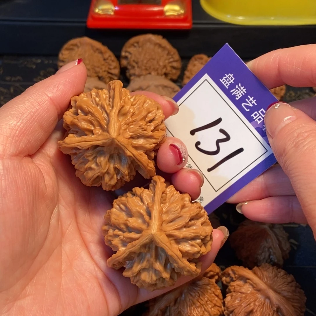 文玩核桃把件白*萌131sanleng