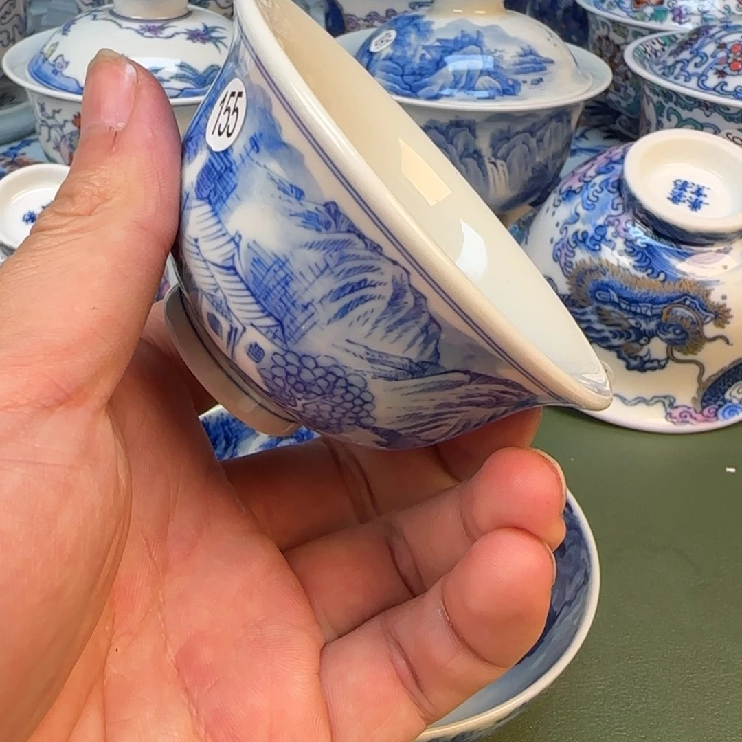 彦祖纯手工手绘茶具155