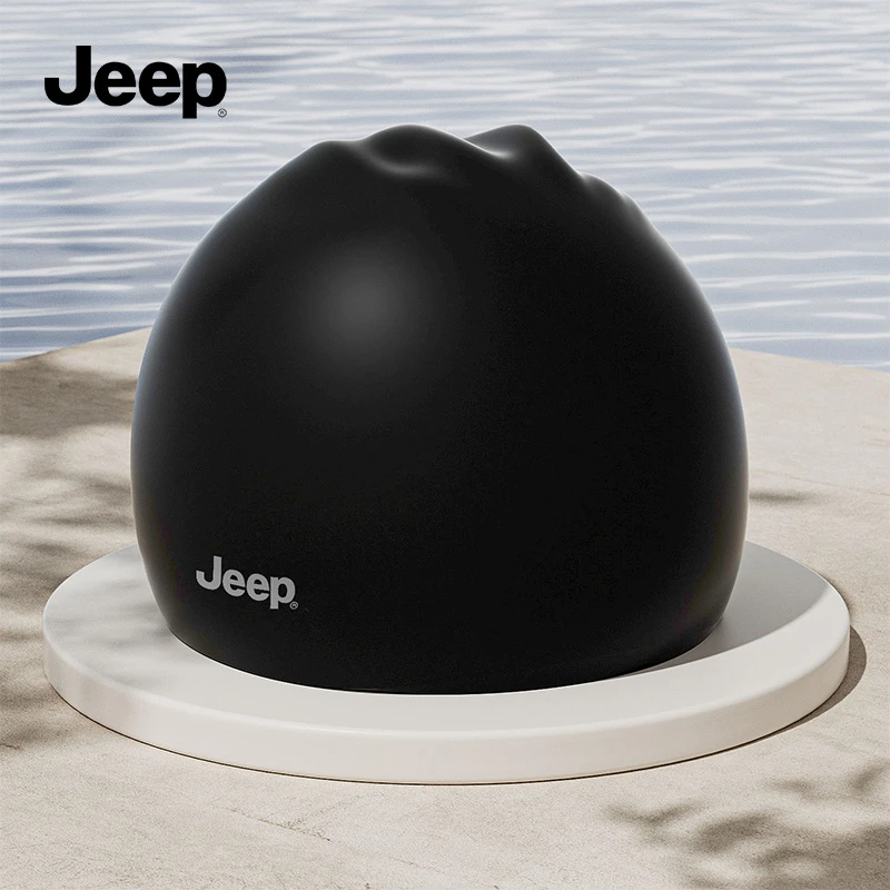默认黑色Jeep硅胶泳帽