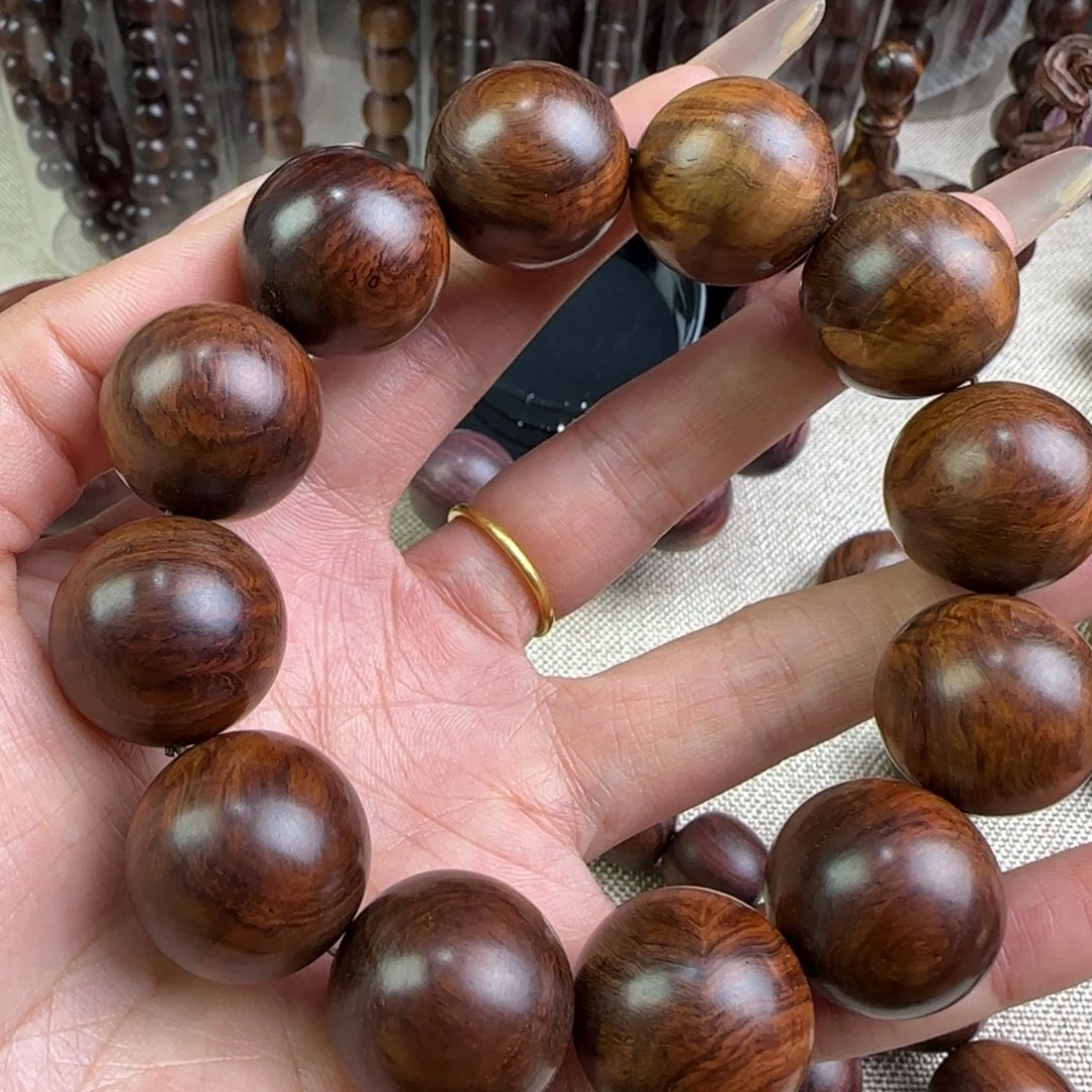 黄花梨/降香黄檀手串/手链质感乱纹