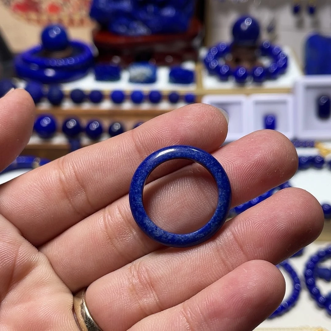 您***！青金石未镶嵌戒圈内径20mm