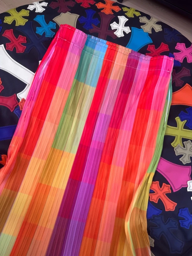 劉發發-V264【彩色半身裙】早春新款百搭时装休闲显瘦宽松半身裙