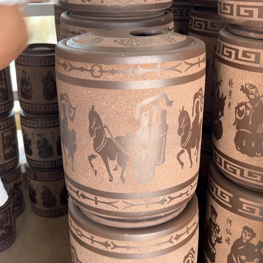 茶叶罐紫砂10 饼茶叶罐