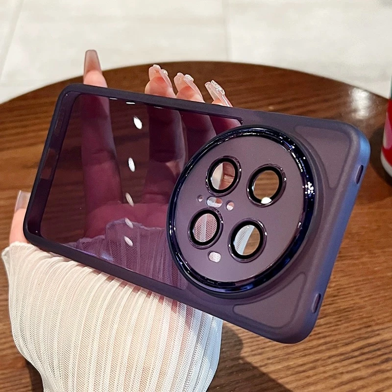 适用华为mate70pro/mate60/mate50自带镜头膜软胶防摔透明手机壳