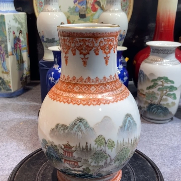 摆件用****0景德镇粉彩陶瓷