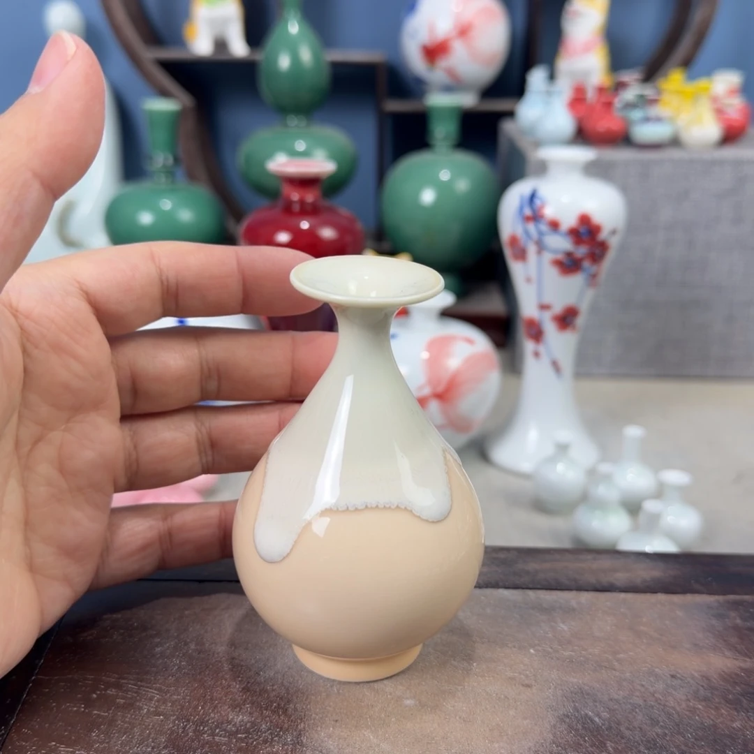 陶瓷手工小花器摆件
