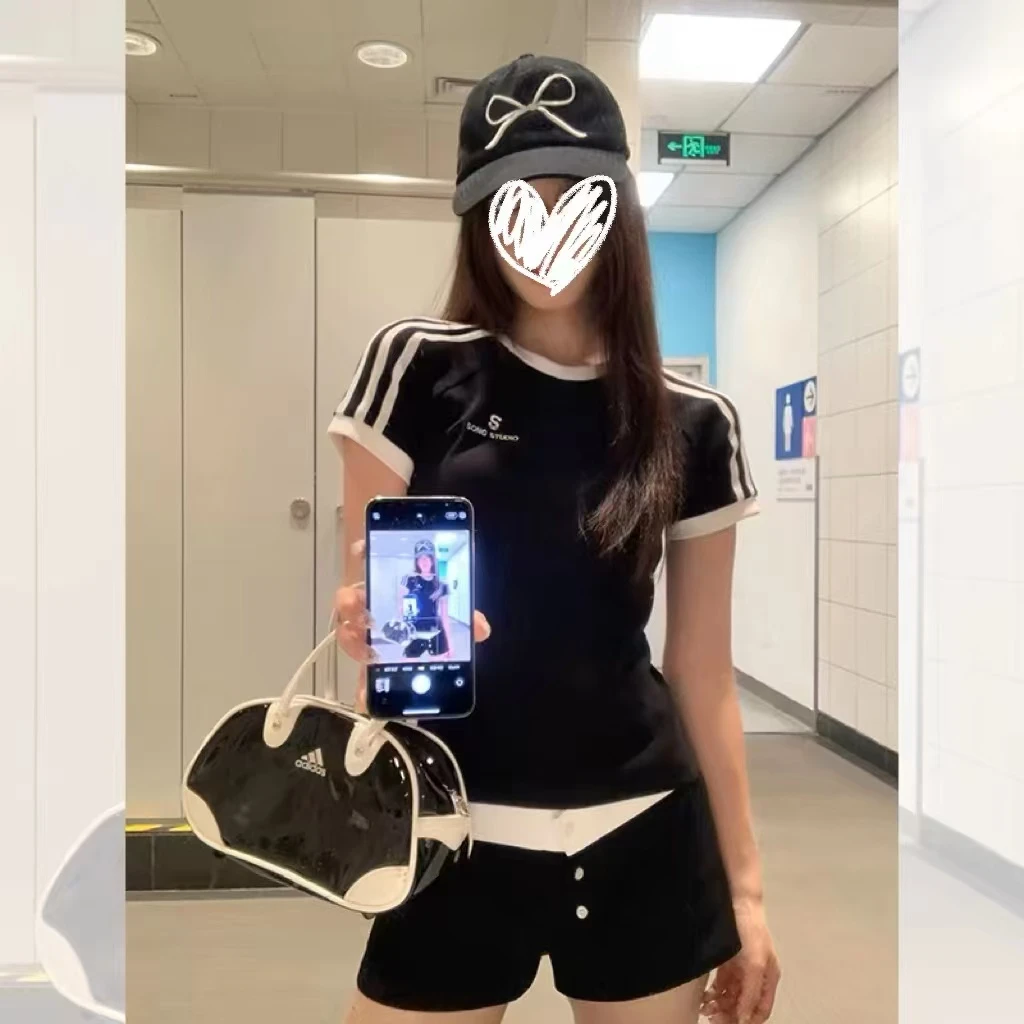 徐秋阳  不一般（小版型）春夏新款百搭时尚休闲设计感短袖11163
