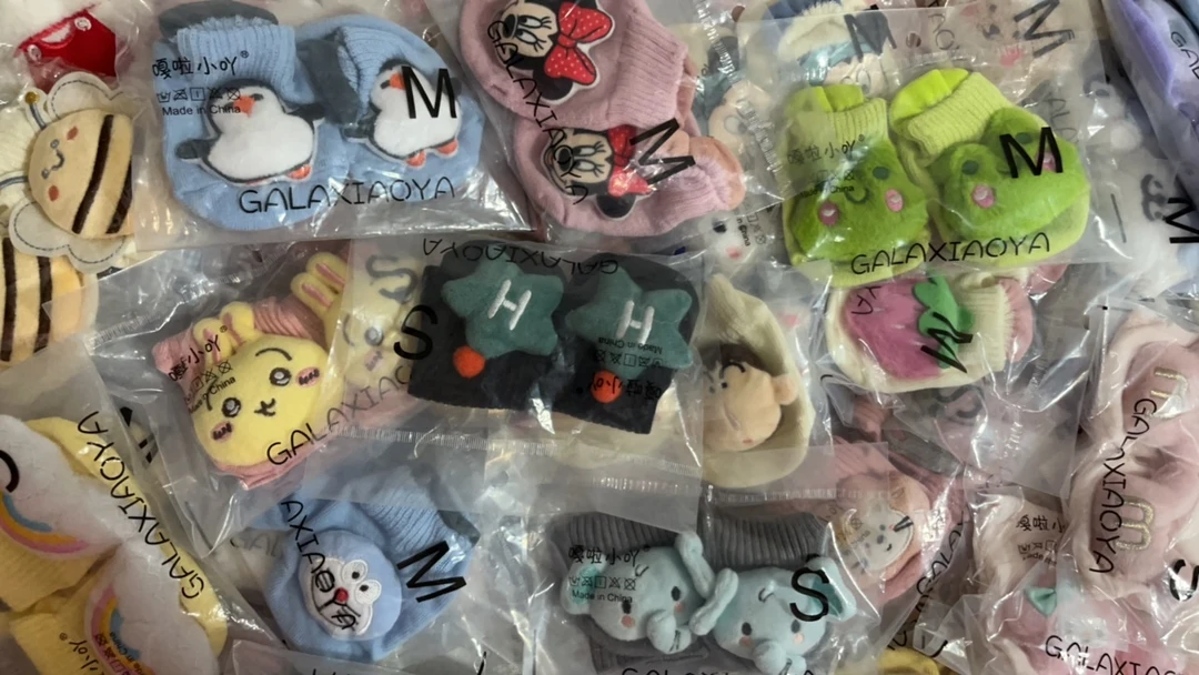 婴儿袜子可爱男女男薄款春夏季卡通袜子低筒中筒袜