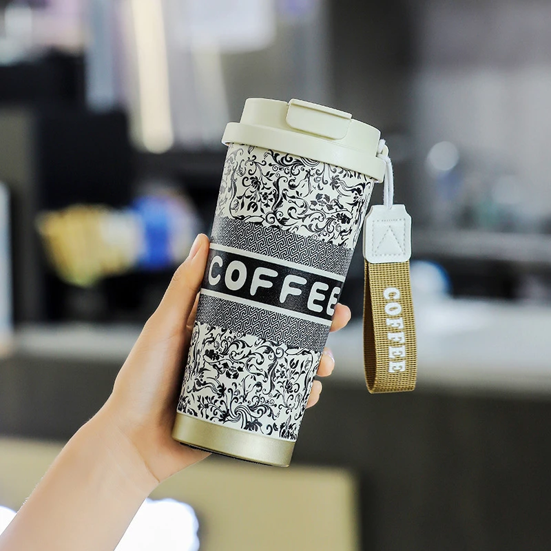 【新疆包邮】繁华漫游保温杯316不锈钢高颜值大容量男女水杯保温杯