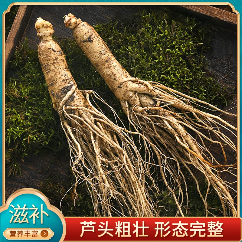 长白山【5年人参24支左右半斤以上】原产地发货泡酒煮粥健康滋补