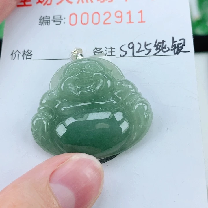 翡翠银S925镶嵌颈饰