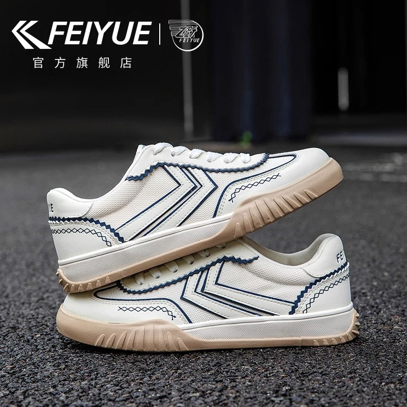 feiyue/飞跃男鞋小白鞋子2025新款网面透气情侣板鞋潮流休闲