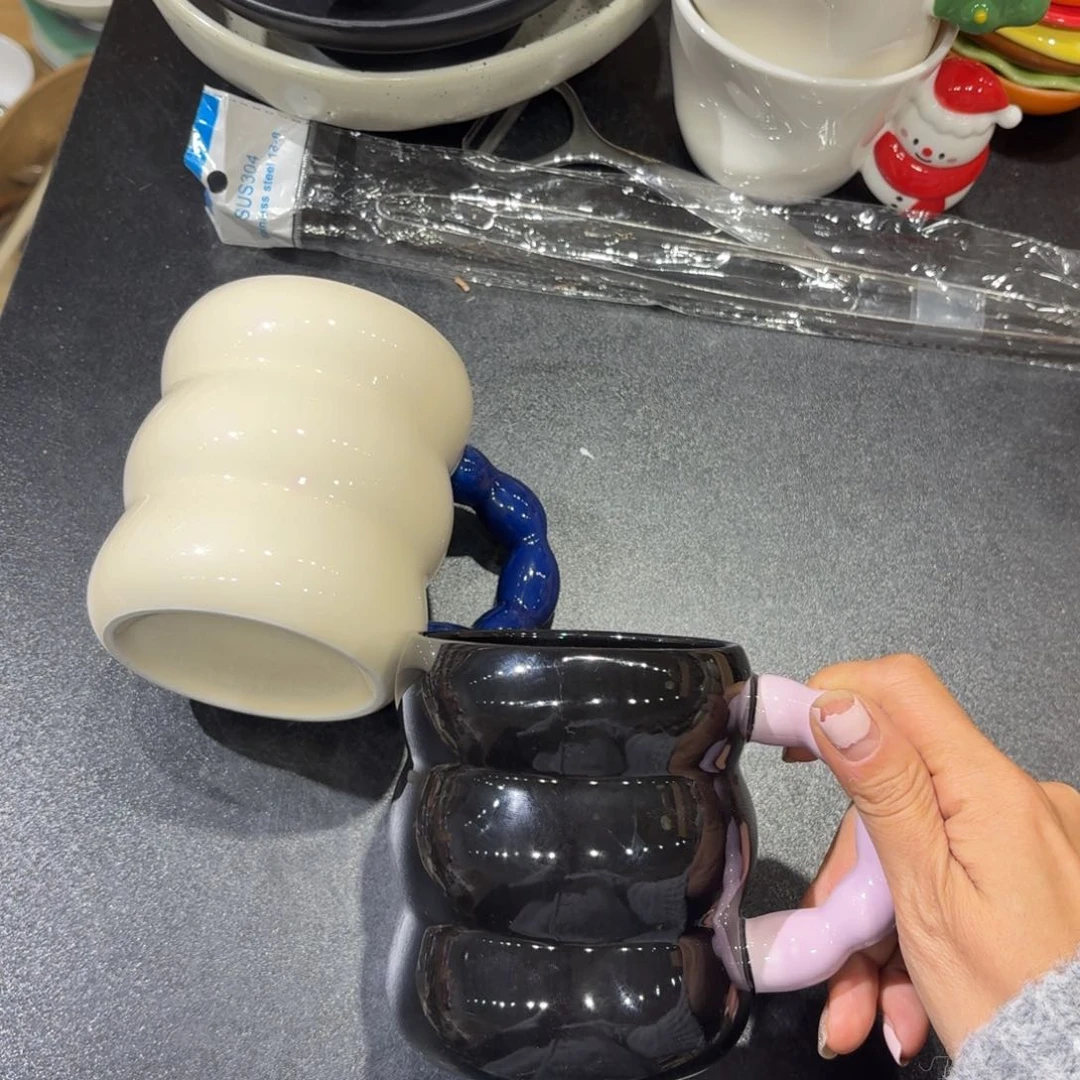 瓷两个杯子两个400毫升