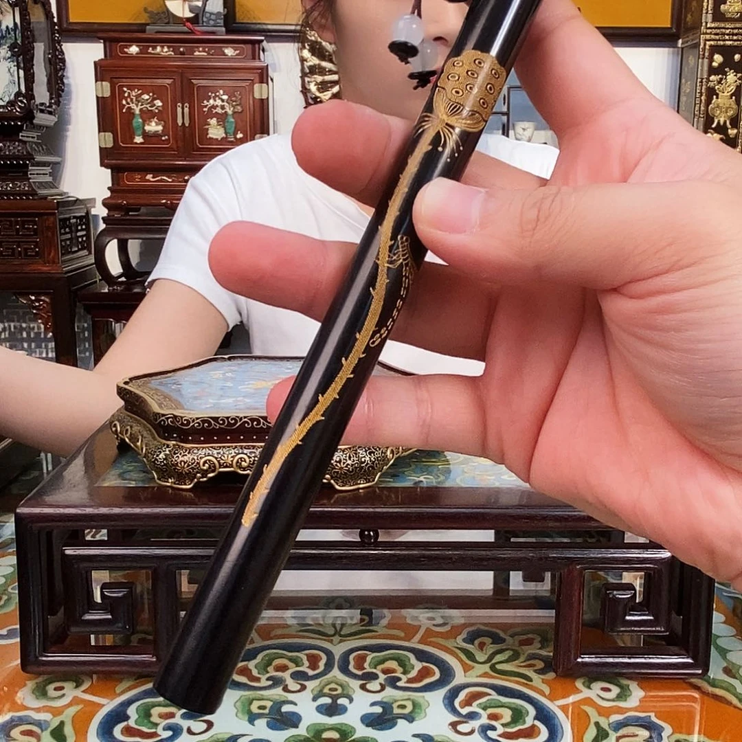 黑酸枝木类成套家具紫光檀香筒