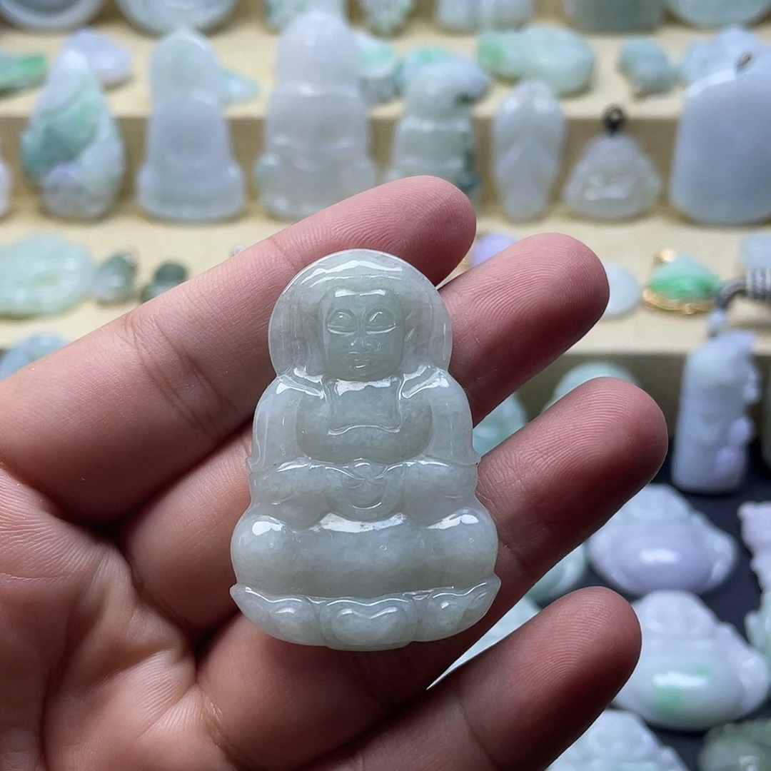 翡翠未镶嵌颈饰纯天然翡翠