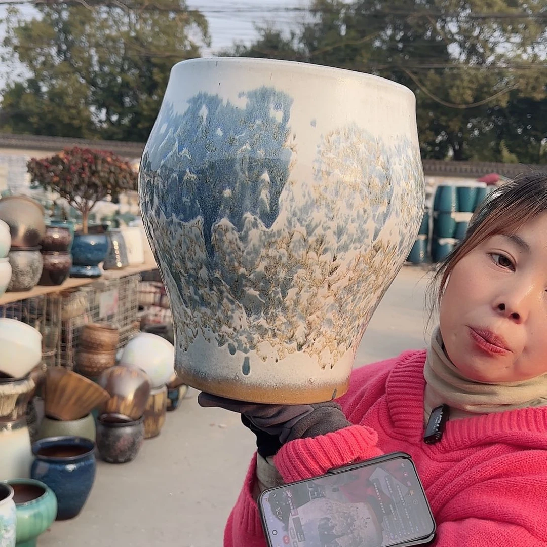 王嫂花盆1208-377高32口26