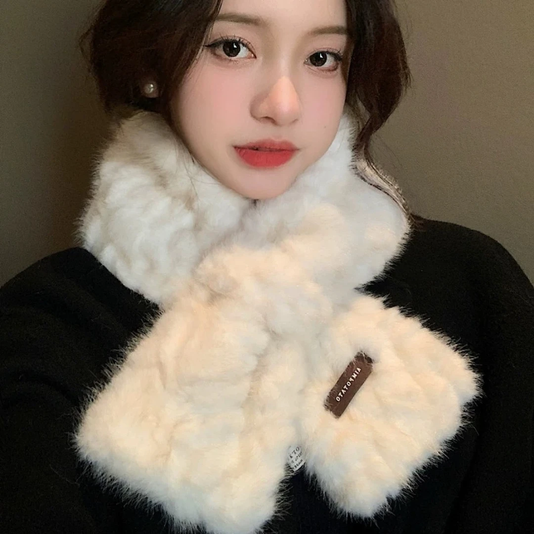 【毛毛围巾毛领】冬季仿兔毛韩版时尚百搭加厚保暖护颈毛毛围脖
